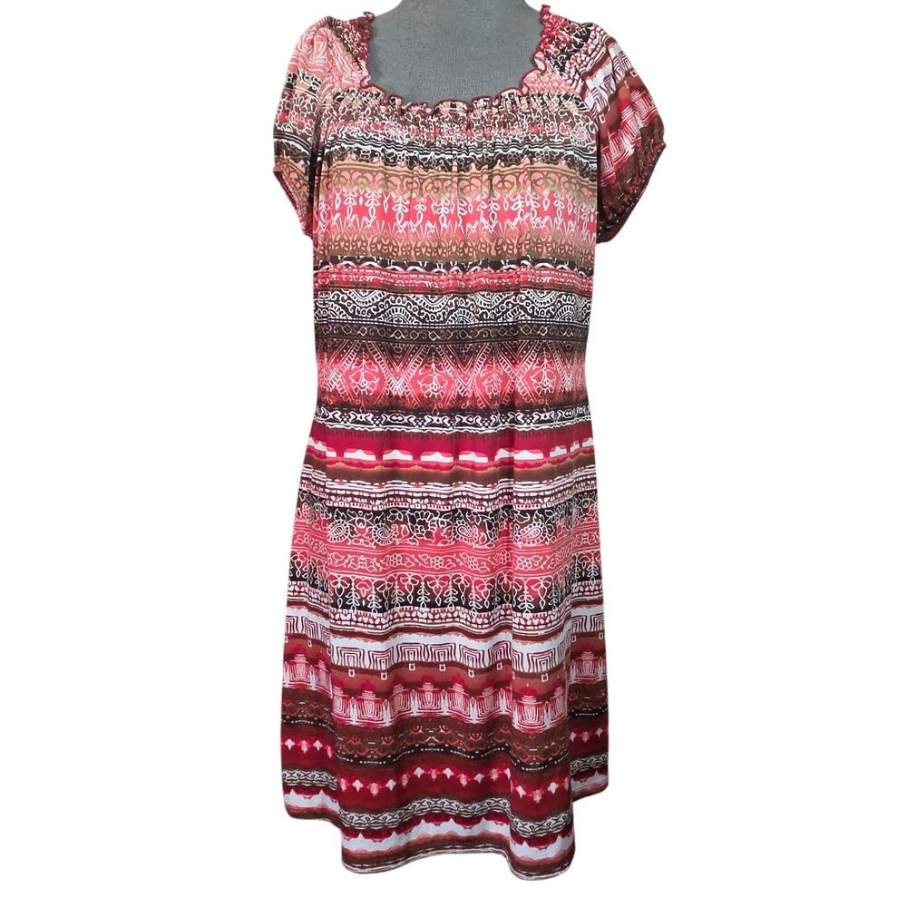 Short Sleeve Pull Over Dress Size Large